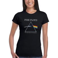 Pink Floyd 'Dark Side Of The Moon Refract' Womens Fitted T-Shirt XXL įvairiaspalvis