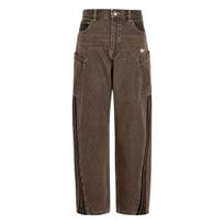 Adidas Originals Laisvo kirpimo sportinės austos džinsinės kelnės Moteriškos kelnės KR2627 25 gray