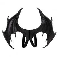 Halloween Children Cosplay Wings Props Halloween Dragon Wings Costume Dragon Wings Halloween Costume Party Supplies XXL juoda