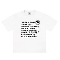 Vyriški marškinėliai Aphex Twin medvilniniai grafiniai didelio dydžio korėjietiško stiliaus trumpomis rankovėmis viršūnės marškinėliai Y2k gatvės apranga estetiški Harajuku drabužiai S juoda
