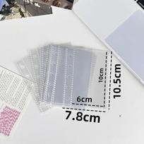 5-Ring Binder Mini Loose-leaf Notebook Faux Leather Zipper Binder Notebook  Photo Collection gray