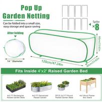 Garden Bed Cover Foldable 3.94x1.97ft Fine Mesh Raised Bed Protector Tent For Fruits Vegetables Flowers Seedlings Crop Raised balta
