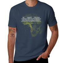 Uncharted Sic Parvis Magna (Black) Tshirt Basic Breathable Solid Color Tshirt S black