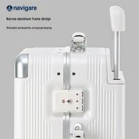 Navigare Italian Sailboat Aluminum Frame Carry-On Luggage white