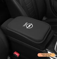 For Opel AstraLeather Car Armrest Box Mats Auto Center Console Cover For Opel Corsa D Astra G H J K F Mokka C Zafira B Antara Corsa Accessorie black
