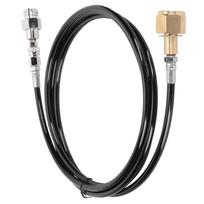 W21.8-14 Soda Hose Adapter Kit CO2 Cylinder Refilling Tube Accessories 100in Black black