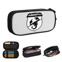 Adesivo Scorpione Abarth Print Pencil Cases for Student Gifts Pen Box Pencil Bag Large Capacity Pencil Pouch 21x10.5x5cm white