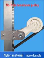 Industrial Negative Pressure Fan Belt Tensioner - Hole-Free Pulley for Farm Ventilation Systems Tensioner, Motor Bottom Right