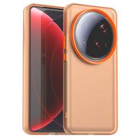 Frosted Case For Xiaomi 15 Ultra Cover Xiaomi 15  Ultra Funda Coque Matte Translucent PC Candy Color Back Bumper Xiaomi 15 Ultra ForXiaomi 15 Ultra oranžinė