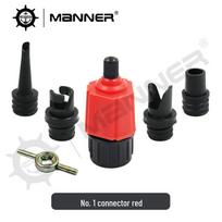 SUP Paddleboard Air Valve Adapter: Multifunctional Converter for Kayak, Inflatable Boat, Tent, and Bed raudona