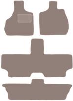 Beige velour floor mats for: Chrysler Voyager IV 7-seater (2000-2008)