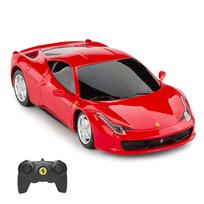 RASTAR 124 Scale Ferrari 458 Italia RC Model Car, Electric RC Car, Remote Control Car, Genuine Car, Toy Car, Red gray