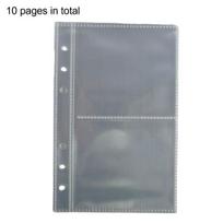 Zipper Binder Transparent Window Design Star Pattern PVC Cover Card Organizer with Multiple Slots Portable Card Holder Binder for Idol Cards Photo gray