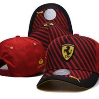 F1 Ferrari Team Hat Fans Racing Men's Women's Visor Riding Summer Baseball Cap For Ferrari F430 Stradale 458 488 599 612 FF F12 black