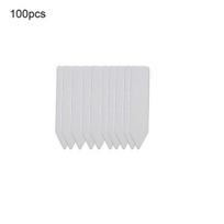 100 vnt. sodo augalų vazonų žymekliai plastikiniai kuoliukai žymekliai Yard Court medelyno etikečių įrankis 100pcs balta
