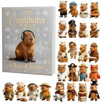 Christmas Capybara Advent Calendar Blind Box With Acrylic Figurines For Festive Decorations Style F