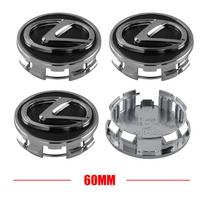 For Lexus GS 4Pcs 60MM Car Wheel Center Hub Caps Badge Covers Decoration For LEXUS IS250 RX400h EX300h RX450h Al20 CT200h IS300h NX RX GS IS gray
