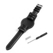Vintage Leather Watch Strap 18mm 20mm 22mm for Omega for Seiko Universal Bracelet Replacement for Women Men Band Accessories 22mm juoda