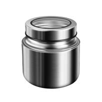 Sandarus nerūdijančio plieno arbatos indelis su sandariu dangteliu Arbatos laikymo indas Kavos pupelių laikymo indas Grūdai 1000ML-Transparent Lid gray