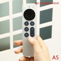 TPU sidabrinio krašto dėklas, suderinamas su Apple TV 4K/HD nuotolinio valdymo pultu, apsaugo nuo įbrėžimų, apsaugo nuo kritimo, skaidrus apsauginis dėklas gray
