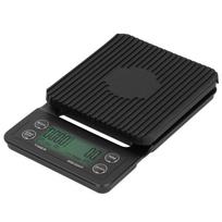 3kg 0.1g Multifunctional Electronic Scale LCD Digital Kitchen Coffee Scale with Timer Function black