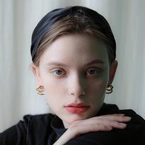 Bandana Silk Hairband Lfhb0711 brown gray