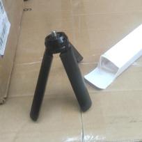Adjustable Aluminum Alloy Desktop Tripod with Phone Holder black