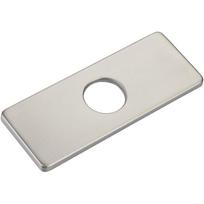Faucet Plate Hole  Square/Oval Tap Cover Deck Plate Stainless Steel Bathroom Kitchen Sink For Most Single Hole Faucet white
