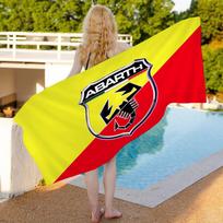 Automaker A-Abarth Microfiber Printed Beach Towel Mountain Climbing Yoga Beach Swimming Running Absorbent Soft Towel Cotton 30x30cm white