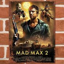 MAD MAX  Movie Metal Signs Man Cave Shed Garage Bar Pub Vintage Film Tin SignAluminum 20x30cm（7.8x11.8inch） black