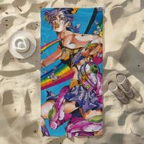 JoJo's Bizarre Adventure Towel For Swim Yoga Gym Quick Drying Soft and skin-friendly Beach Towels All-Season 70cm×140cm blue