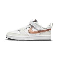 Nike Court Borough Low 2 White Metallic Bronze PS BQ5451-116 28 white