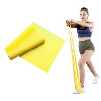 Joga Pilateso pasipriešinimo juosta Fitnesas Elastingos pasipriešinimo juostos Treniruotės Tempimas Pilatesas Crossfit Treniruotė Sporto salės įranga 1500mm&28LB yellow