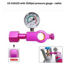 CO2 Refill Adapter Fill Station Easy to Carry Quick Connect Adapter for Pink Cylinder Canister Tank Travel Camping Trips A2 purple