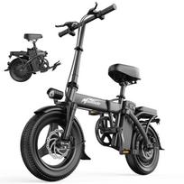 Folding Electric Bike 14  Wheels Removable Battery 48V15Ah-250W-Range 30-40km(PAS)-With rear seat-MAIRIDE EBIKE F6