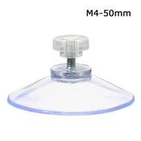 5x M4/M5 30/40/50mm Kabinamas siurbtukas Susiurbimo puodelis Plastikinis siurbtuko padėkliukas Laikiklis Silikoninis Apvalus Stiprus Skaidrus Su rievėta veržle