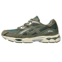 ASICS GEL NYC Artificial Leather, Leather Breathable Low top Casual Running Shoes Unisex 1203A739-300 42 žalia