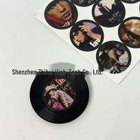 NFC indukcinio šaldytuvo vinilinė lipdukas - Pritaikomas magnetinis muzikos sienos dekoras Dovana. black
