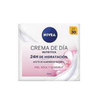 Nivea Nourishing Day Cream 24h Hydration Dry And Sensitive Skin 50ml white