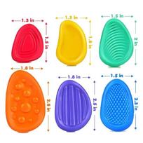 Silikoninė sensorinė juostelė Fidget žaislai Vaikams Autizmas Dekompresija Raminantis Fidgeting žaislas Suaugusiems Stresas Stalas Nerimo Malšinimas Sensorinis žaislas blue
