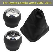 Car Hand Speed Gear Shift Knob Handbrake Shifter Gaiter Boot Case Cover For Toyota Corolla Verso 2007 2008 2009 2010 2011 2013 B0363 Handbrake case black