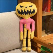 Halloween Skull Pumpkin Doll Skeleton Cushion Decor Ornament 40 cm orange