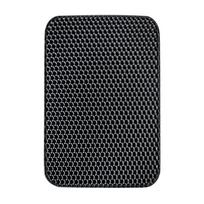 Ultra Large Cat Litter Mat Double Layer Honeycomb Trapping Mat Waterproof Urine Proof Non Slip Box Mats for Large Kitty MultiCat (Grey,70x120cm) pilka