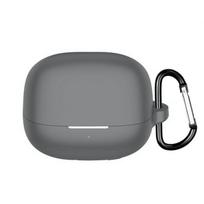 Soft Silicone Case for Xiaomi Buds 5 Pro buds5 pro Rubber with Metal Buckle Cover Xiaomi Buds 5 Pro pilka spalva