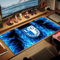 Magdeburg FC Color Mouse Pad Large Gaming Table Cushion Non-slip Laptop Tablet Big Mousepad XXL Mat Mini PC Playmat With Lock edge 30cmx60cm(11.8x23.6inch) blue