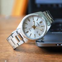 Casio Analog Silver Metal MTP-1302D-7A1VDF Band White Men Watch / Stainless Steel, Classic Watch, Authentic Casio white