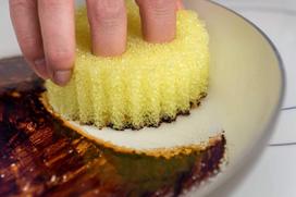Scrub Daddy Valymo Kempinė & Indų Šveitiklis Virtuvės Šveitiklis Nesibraižantis. yellow
