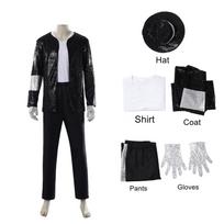 High Quality Michael Jackson Cosplay Costume Dance Imitation Stage Adult Halloween Carnival Party 80s 90s Hip Hop Stage Outfits XXXL gray