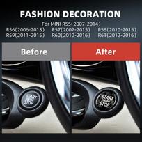 Carbon Fiber Ignition Switch Panel Trim for Mini Cooper R55 R56 R57 R60 black carbon / for R56 gray