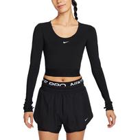 Nike Dri-Fit Pro Quick-Dry Short Sleeve T-Shirt Women Tops HV9993-010 L beige